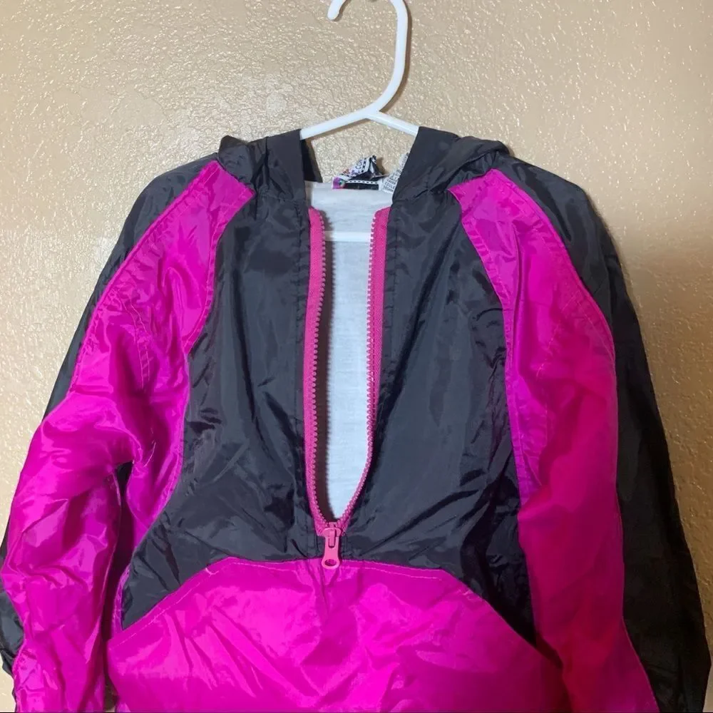JPI Company vintage girls half zip windbreaker‎